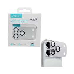 Protetor de Lente de Câmera de Vidro Temperado Para Apple iPhone 17 Pro Max Prata